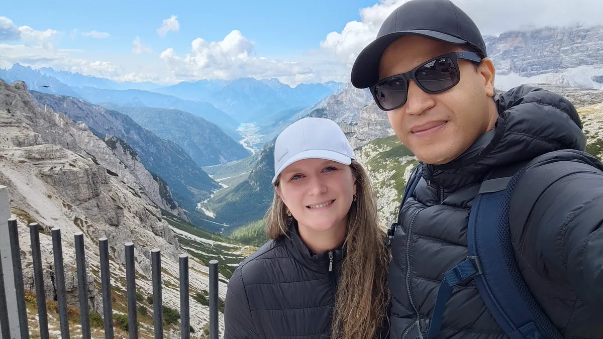 Vista majestosa das Dolomitas no início da manhã, ideal para começar as 48 horas perfeitas